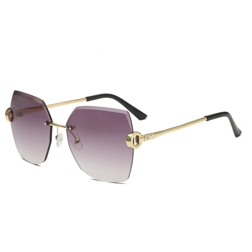 Round-frameless metal sunglasses wholesale new personalized European and American sunglasses women's sunglasses men's sun glasses