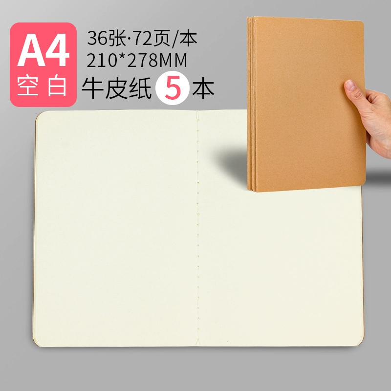 Leather laptop, book for students, practice for teaching maths, increased thickness