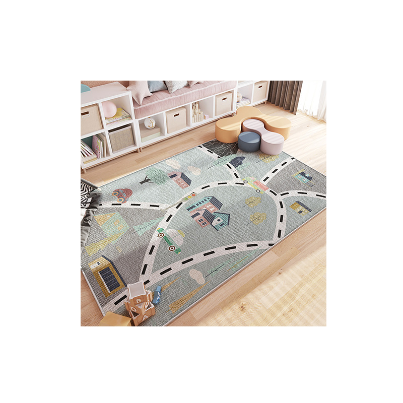 Hogar engrosado bucle de lana estera de escalada de bebé a prueba de frío gota-resistente plegable manta de noche habitación de los niños Juego educativo Manta
