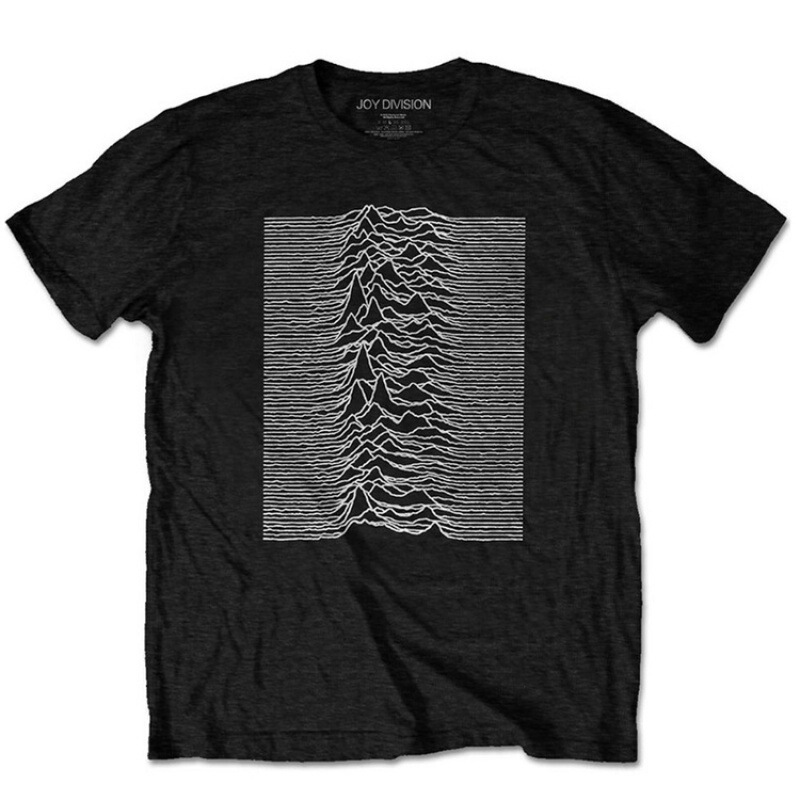 Joy Division Radio Wave Chart Happy Split Rock Music Punk Retro Classic Short Sleeve T-Shirt