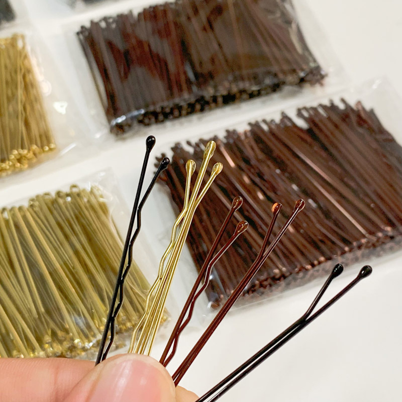 Clip en forma de U negro negrita apretada Placa de estudio horquilla de novia horquilla clip de acero clip de pelo roto flequillos tocado