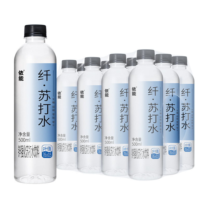 【新品特惠】依能苏打水锌强化青柠檬口味饮料弱碱性500ml*12瓶|undefined