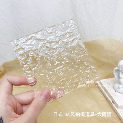 acrylic hand-held background pad – Dırnaq bəzəkləri - japanese-ins-style-shooting-props-big-raindrops