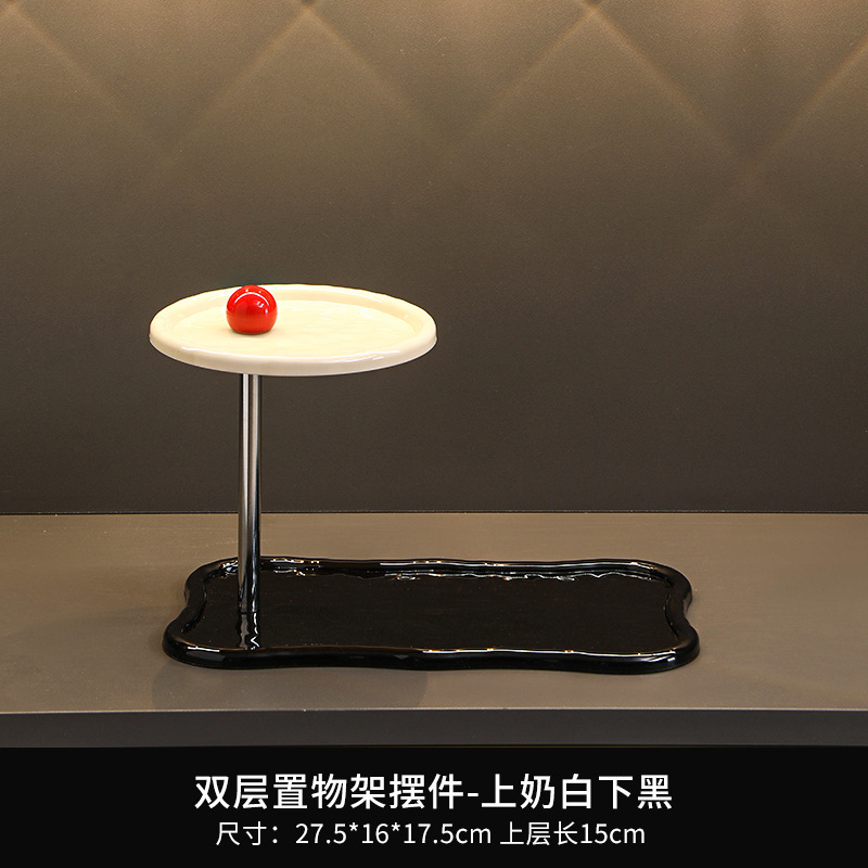 实木玄关化妆品收纳盒桌面梳妆台置物架香水口红高级护肤品首饰盒|undefined