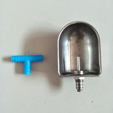 竹鼠不锈钢自动饮水碗 竹鼠喝水盒兔用不锈钢饮水器 竹鼠水碗