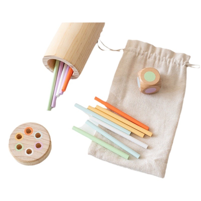 Puzzle para niños, juego interactivo entre padres e hijos, palo de madera, bebé, 3-6 años, palo de madera, dibujo, equilibrio, juguetes de educación temprana