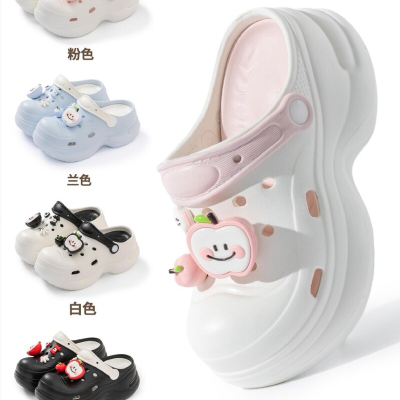 Yongliwei's Cute Apple Crocs Shoes Step into the Relaxing Feeling and Unlock the Gentle Healing Cabin of Tired Life