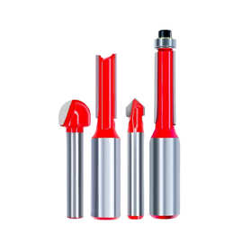 双刃直刀雕刻修边机刀头刃开料刀开槽工具英制V型圆底球木工铣刀