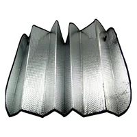 Оптовая продажа Большой автомобильный солнцезащитный козырек Sterling Silver Sun Shield двухсторонняя алюминиевая фольга пузырь передние теплоизоляционные изделия 140*70