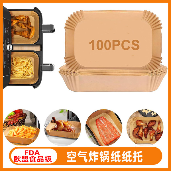20.5 rectangular air fryer paper food grade thickened silicone paper…