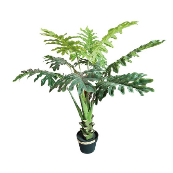 Filodendro Artificial Nuevo para Decoración de Interiores, Exhibición en Ventanas de Hoteles, Planta Grande de Decoración, Adorno de Pie, Filodendro Artificial