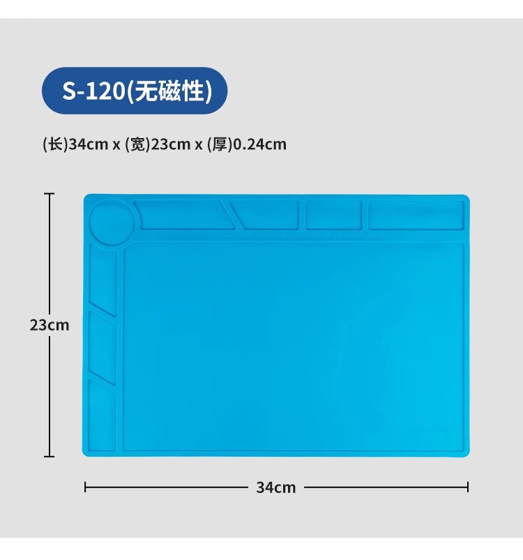 YGtools almohadilla de trabajo de reparación digital electrónica anticorrosión resistente a altas temperaturas con reparación magnética almohadilla de aislamiento de silicona IC