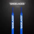 Royal blue ow letter reflective shoelaces