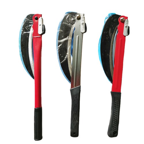Hardware gardening agricultural tools folding sickle lawn mower portable sickle outdoor household sickle iron handle sickle