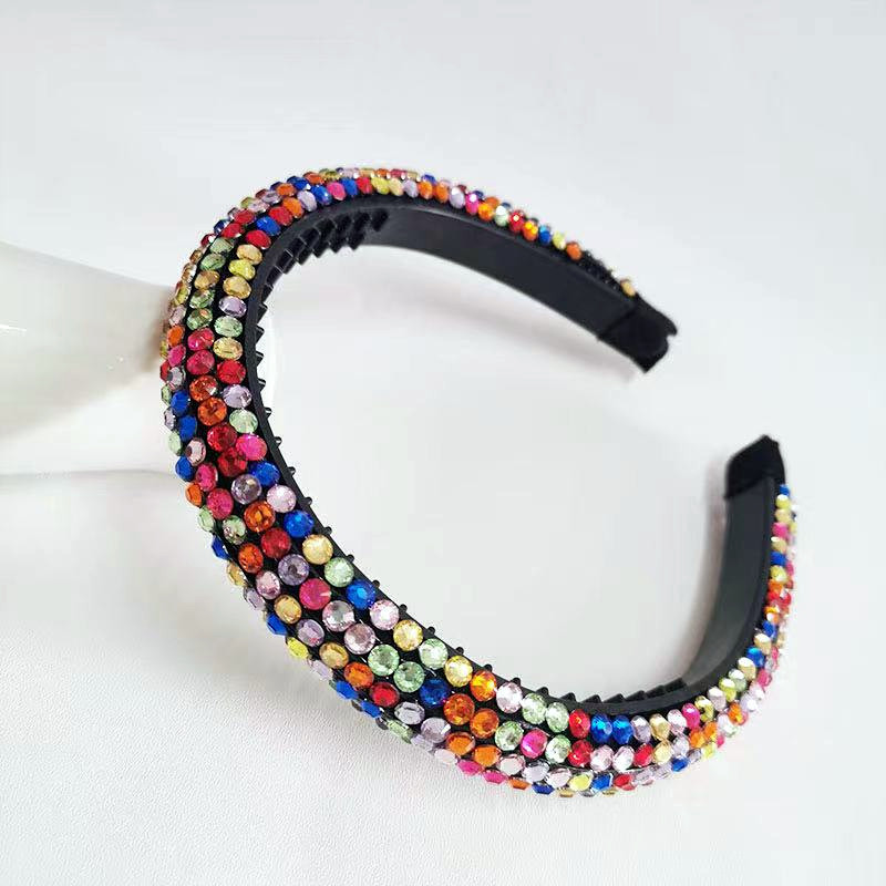 发箍细边水晶彩色