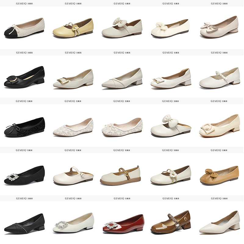 Gomeiqi Women's Leather Shoes 2026 Spring New Loafers Flat Deep-Cut Slip-On Versatile Women's Shoes