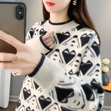 半高领春夏加厚新款春夏洋气内搭女士宽松打底衫毛衣女装