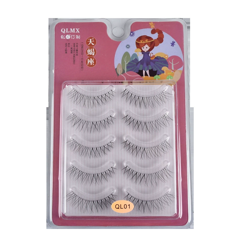 Soft transparent three dimensional false eyelashes