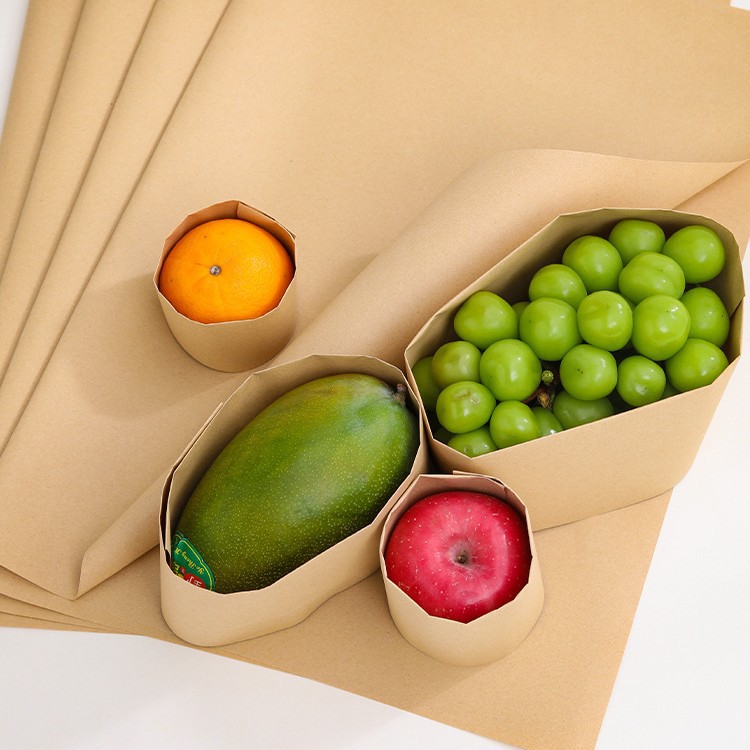 Papel de embalaje de caja de frutas de San Valentín Papel de embalaje de cuero retro de alto nivel Papel de revestimiento de cestas de flores universales