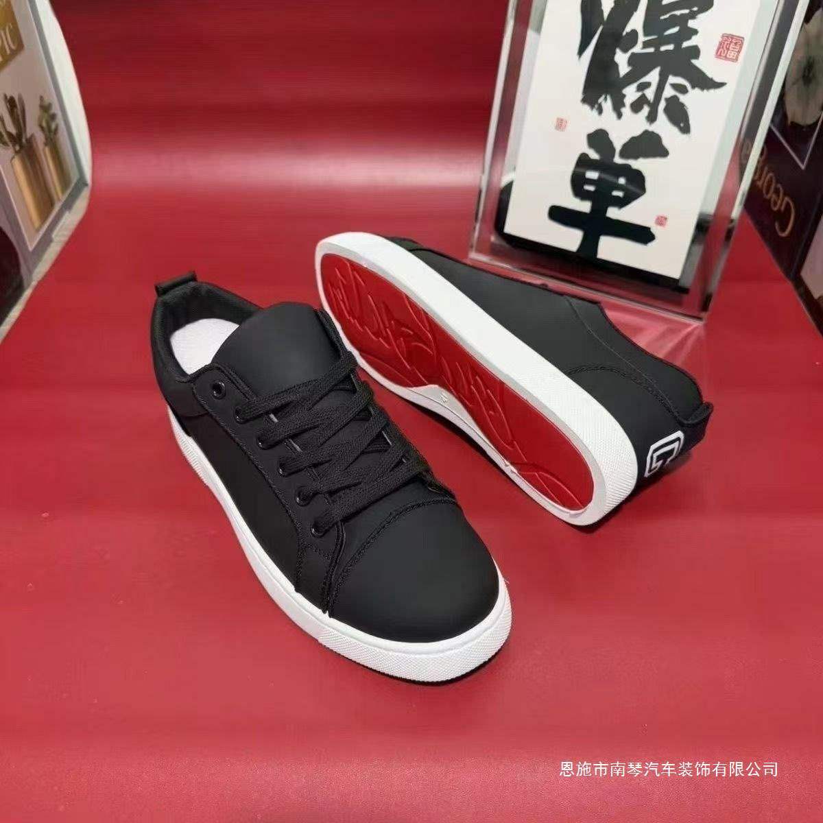 European New Red-Soled Men's Shoes 2025 Versatile Casual Men's Trendy Fashion Sneakers Deodorant