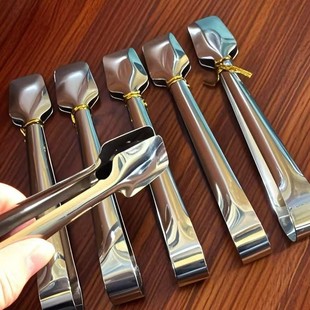 Stainless Steel Food Clips, Thickeneded Ice Cube Clips, Non-Slip Fruit Clips, Cake Clips, Sugar Cube Clips, Coriander Clips, Buffet Clips