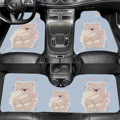 Universal Foot Pad — Wear-Resistant Mats, Available for Wholesale - little-bears-bunny-front-foot-pad-5065cm-crystal-velvet-leaflet