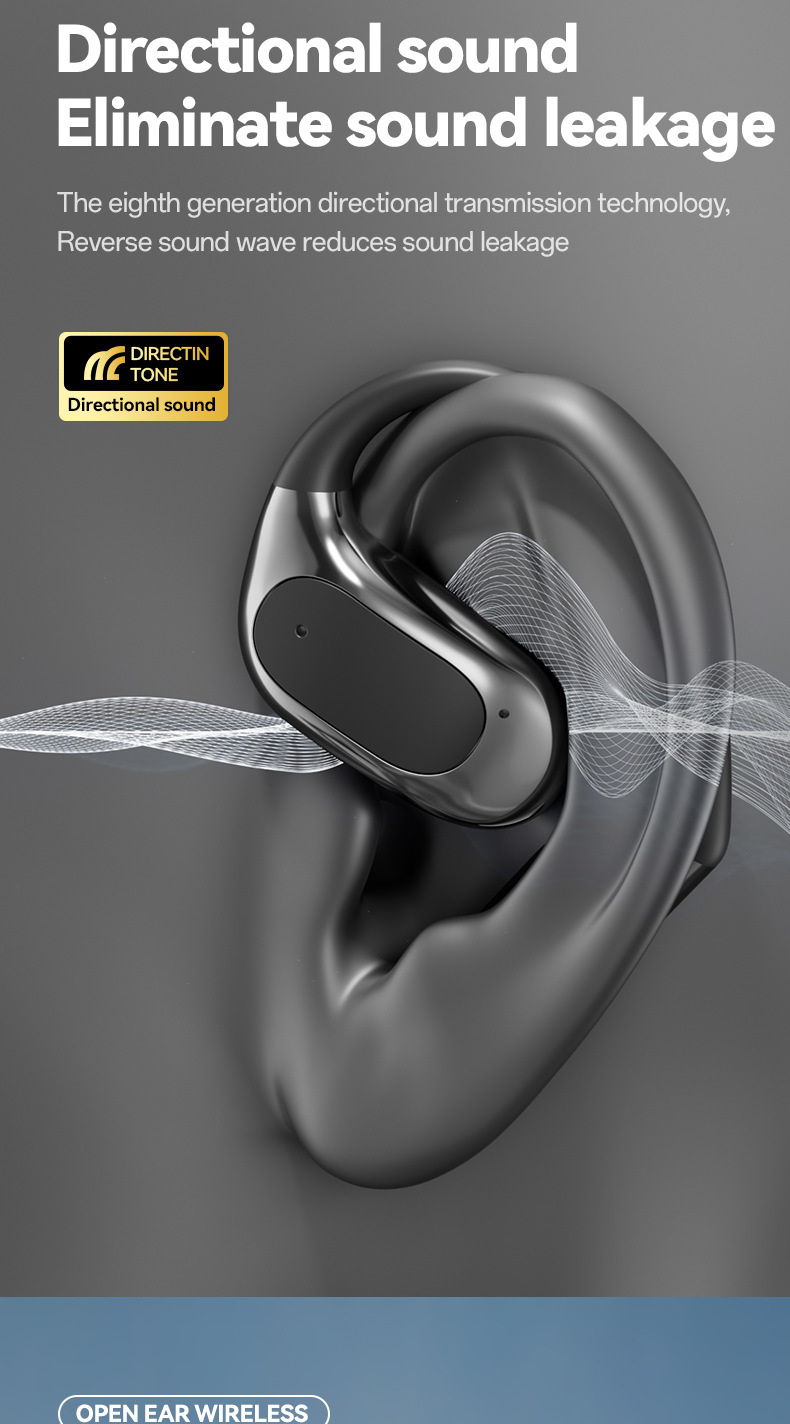 Nouveau modèle intra-auriculaire sport sans fil à haut rapport qualité-prix, réduction de bruit, longue autonomie, conception ouverte._voghion.com