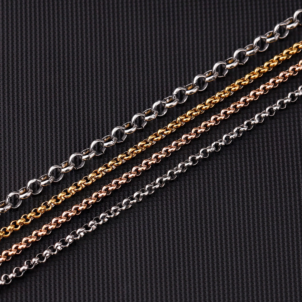 Plating Design 1 Piece 304 Stainless Steel Box Chain Polished 49cm Jewelry Accessories Chain