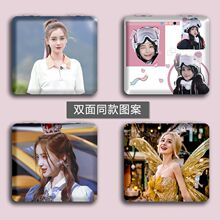 angelababy杨颖周边学生便携化妆镜迷你折叠补妆镜手持小镜子双面