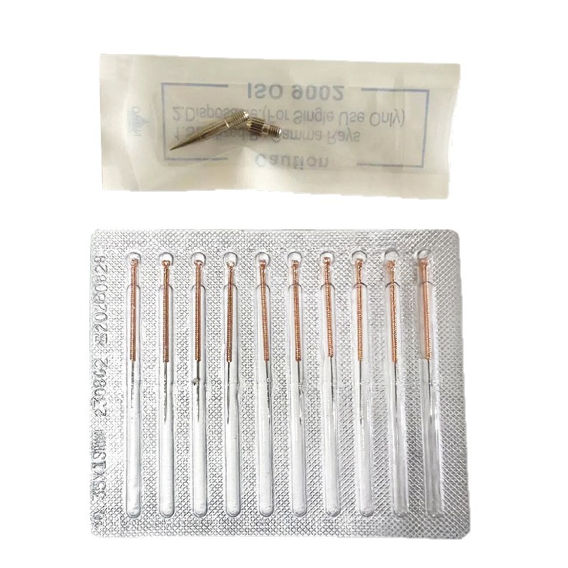 Aguja de lápiz de lunares de punto, aguja blanca de punto, máquina de escaneo de manchas, aguja de tapa, aguja gruesa, accesorios de instrumentos de belleza originales