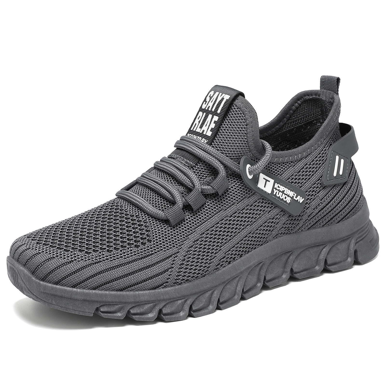 Zapatos deportivos de hombre primavera zapatos de hombre grandes zapatos de correr transfronterizos zapatos de red universal con suela suave no cansada zapatos de pie único