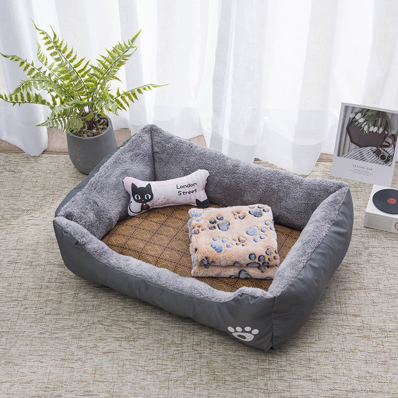 Cama de Algodón para Mascotas de Algodón PP Color Caramelo para Perros Pequeños y Medianos y Gatos image 14