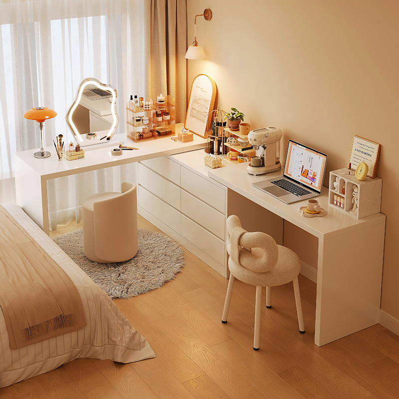 Tocador pecho de cajones integrado mesa de maquillaje dormitorio moderno simple tocador Luz de lujo ins estilo pequeño apartamento gabinete de almacenamiento