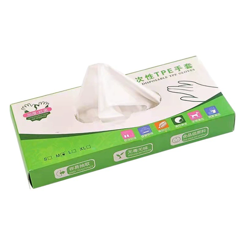 Перчатки из ТПЭ, одноразовые перчатки из ТПЭ, пищевые утолщенные перчатки, перчатки из ПВХ, латексные, в одной упаковке, в небольшой упаковке, для пилинга омаров