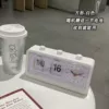 Square-white/with alarm clock function/comes with battery