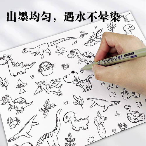 Sakura's same syringe pen can be refilled with ink, hook line pen, student waterproof art design special animation drawing pen set