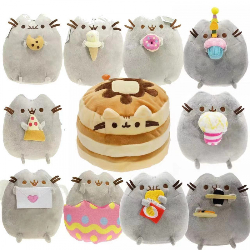 In-Stock Cross-Border Pusheen Cat Plush Toys, Pusheen Dog Plush Toys, Pizza, Burger, Donut, Ice Cream Cat Plush Toys In-Stock Cross-Border Pusheen Cat Plush Toys, Pusheen Dog Plush Toys, Pizza, Burger, Donut, Ice Cream Cat Plush Toys