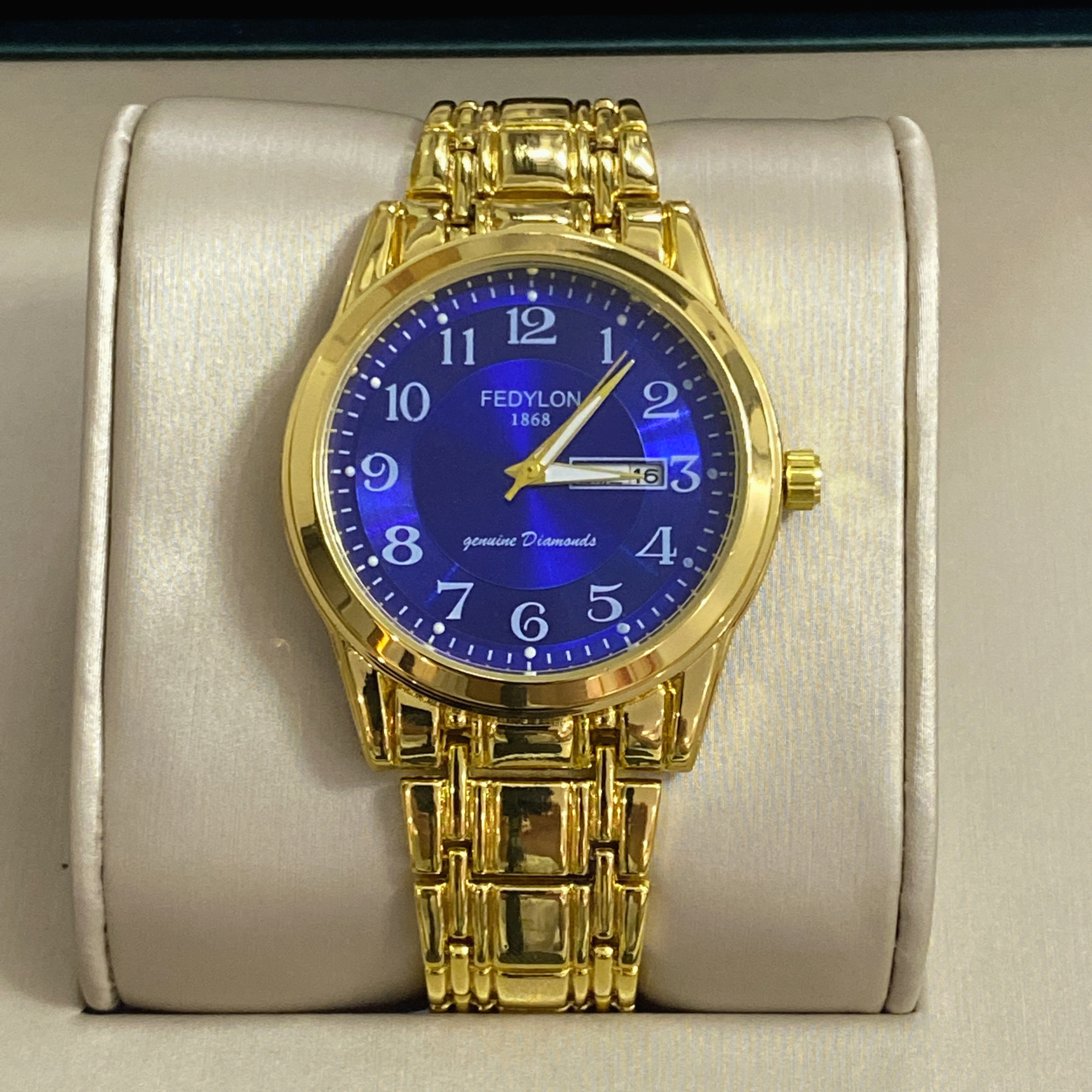 110 gold blue surface