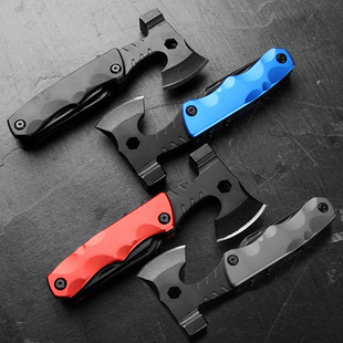 Multifunctional Ax Hammer Portable Combination Knife Bit Outdoor Camping Saw Tool Car Gift Ground Nail Hammer
