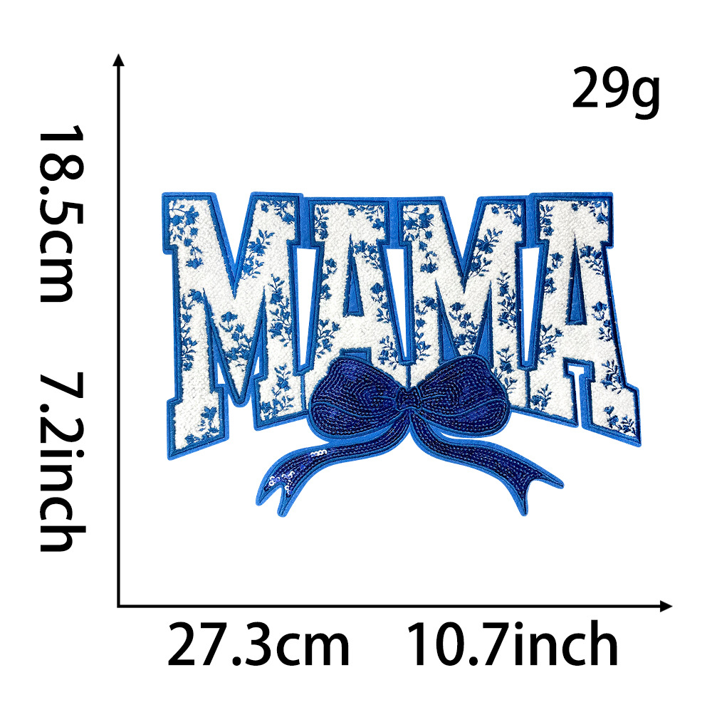 84g Weight Clothing Sticker Patches Classification 1 Piece, 1 Set Quantity Towel embroidery Material Valentine'S Day Festival Letter Pattern Simple Style Style 1 Piece 1 Set Simple Style Letter Towel Embroidery Clothing Sticker Patches 3
