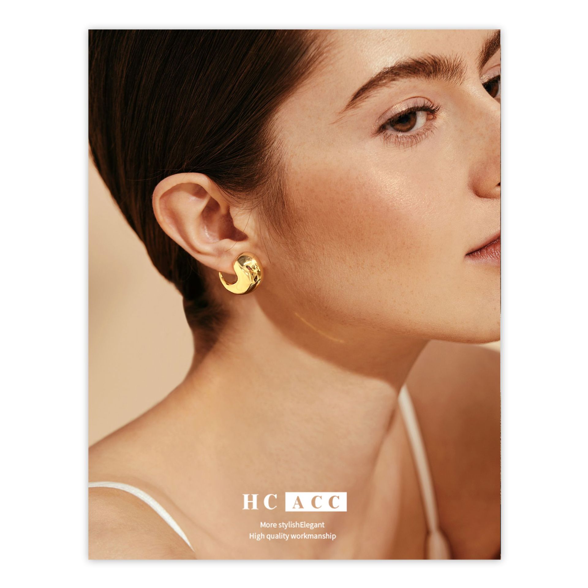 new-fashion-golden-comma-earrings-female-niche-design-high-grade-light-luxury-bean-earrings-925-silver-needle-earrings new-fashion-golden-comma-earrings-female-niche-design-high-grade-light-luxury-bean-earrings-925-silver-needle-earrings