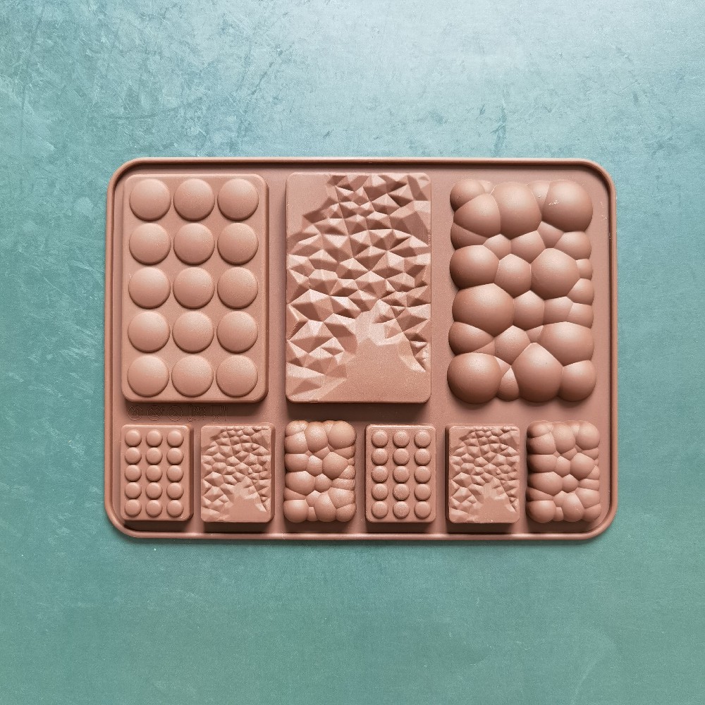 Tamaño de burbuja de chocolate 277 molde de silicona pudín molde de postre pastel decoración cocina utensilios de horneado