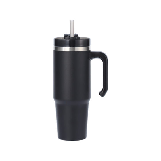 Cross-border 20oz/30oz handle car cup heat preservation cold ice cup with straw car coffee cup beer cup