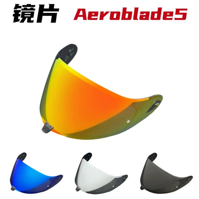 Japanese Air Knife 5/6 Helmet Lens Aeroblade5/6, F17 Electroplated Lens Motorcycle Helmet Accessories