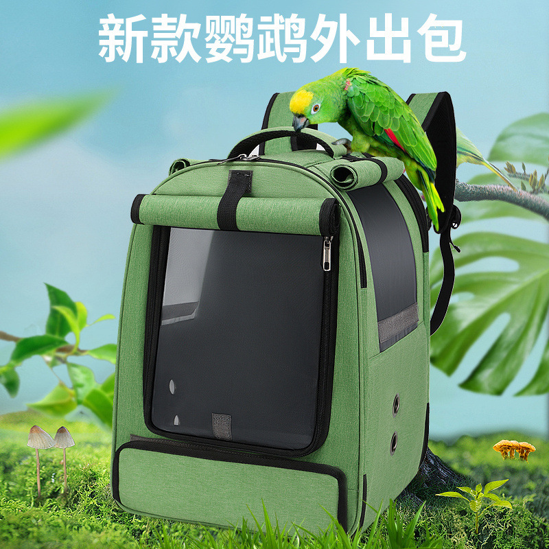 New Parrot Bag, Bird Carrier, Cockatiel Pet Backpack, Breathable Bird Walking Bag, Budgie, Lovebird, Portable, Convenient for Going Out