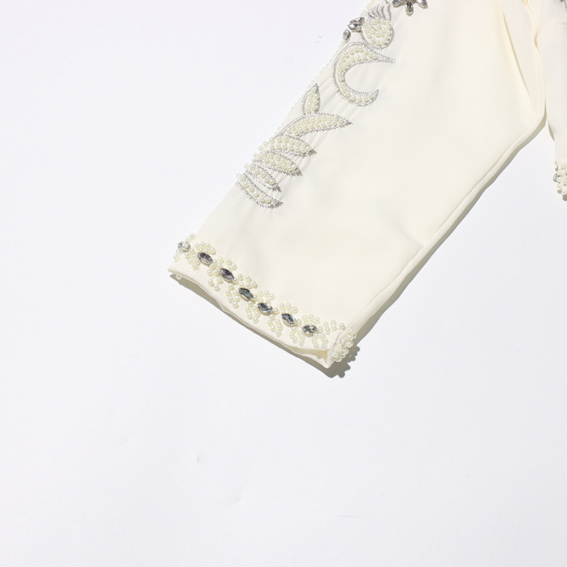 K Vintage Heavy Industry Diamond Set Two Piece New Embroidered Coat Slim Sleeveless Dress Set For Women_ecoleips.com