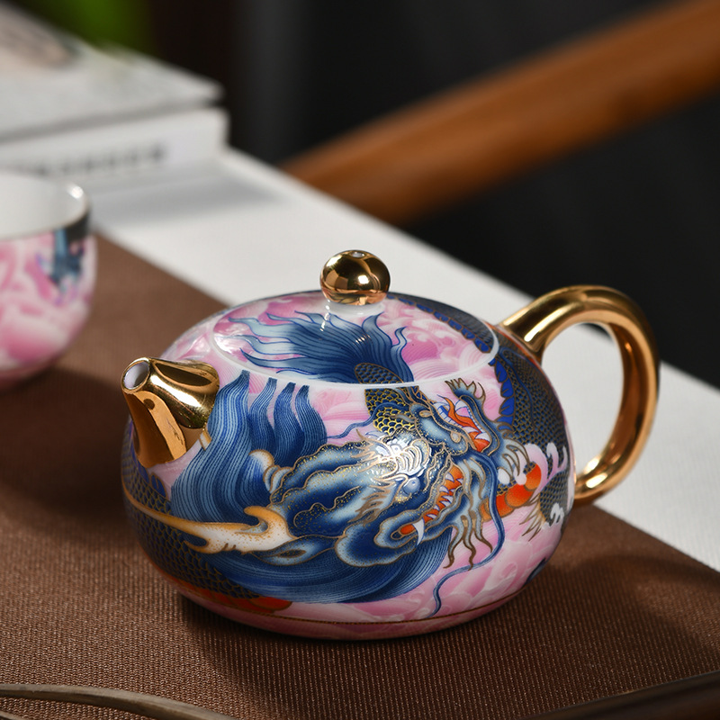 Longteng Shengshi 둥근 공 서시 찻주전자(수집 및 구매 시 무료 주전자 로프)