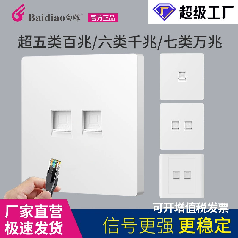 Панель Сетевой Розетки скрыла 86 типов шестиклассовый гигабитный шестиклассовый одноразрядный или двухразрядный двойной компьютерный разъем Широкополосный сетевой кабель