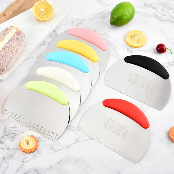 Ready-Made Pastry Wholesale Stainless Steel Dough Cutter Nougat Cutter Baking Cream Cake Baking Scraper
