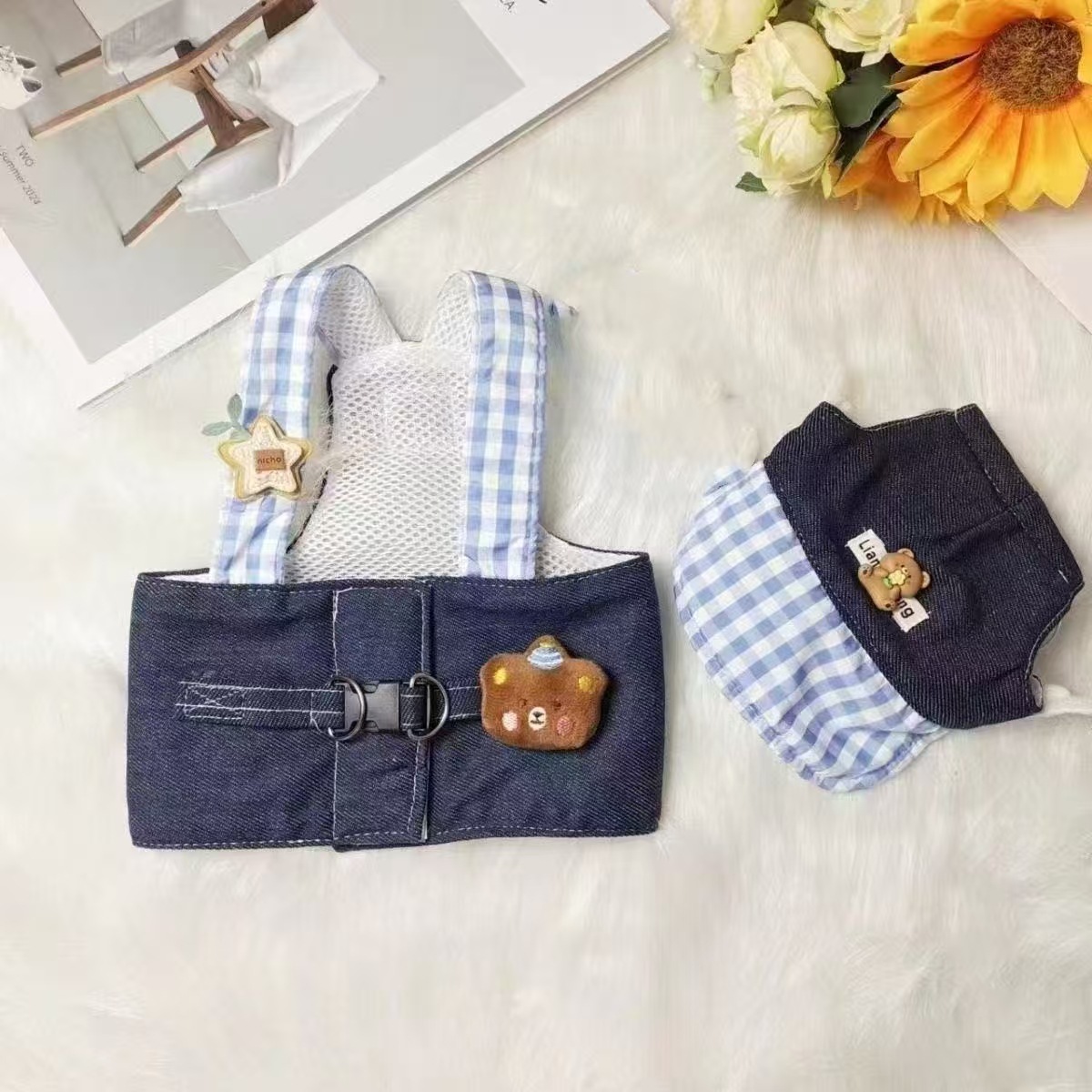 카우보이 곰 가슴 + 모자 [투피스 세트]